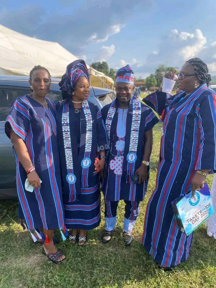 Takete-Ide attire displayed by community members at a celebration